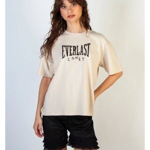 Coney Island x Everlast Logo Short Sleeve Boyfriend Tee Size S|Graphic